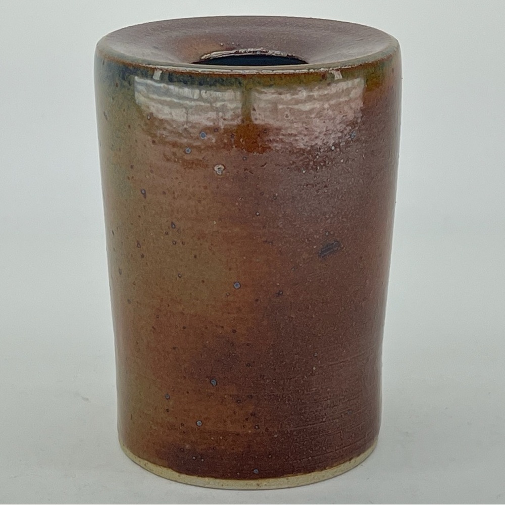 Ceramic Vase Handmade Home Decor Brown Neutral Natural Earthy MCM Boho Art
